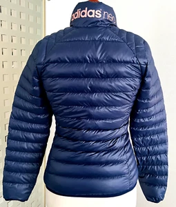Neuwertige Daunen Stepp Jacke Adidas neo Gr.S etwa 36 - 38 blau - Bild 1 von 4