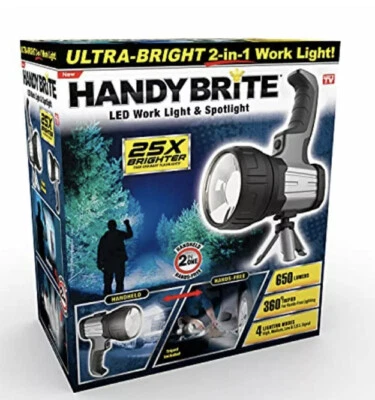 Handy Brite 2-in-1 Handheld + Hands-Free LED Work Light & Spotlight with - Image 1 of 2
