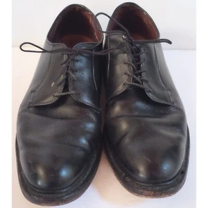 Allen Edmonds Herren 10 C Leeds Schwarz Leder Schnürschuh Derby Oxford Elegant Schuh  - Bild 1 von 10