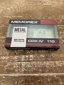 MEMOREX CDX IV 110 Metal Position (Type IV 70us EQ) New, Factory Sealed Cassette - Picture 1 of 5