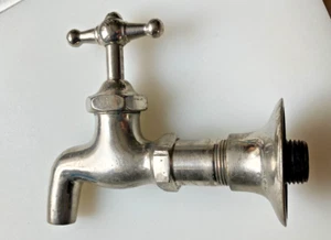 Vintage Chrome Plated In/Outdoor Adjustable length Water Faucet Tap Spigot CRC - Picture 1 of 15