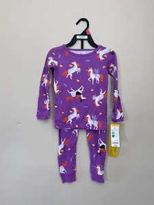 NWT Carter's Girls 2T Halloween Unicorn Purple Two-Piece Pajamas PJs Outfit - Picture 1 of 3