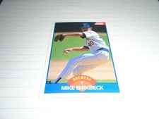 1989 SCORE MILWAUKEE BREWERS   Baseball Card # 596 MIKE BIRKBECK