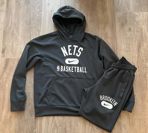 Nike NBA Brooklyn Nets Basketball Trainigsanzug Zweiteiler Medium M Unisex Top - Bild 1 von 5