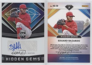 2020 Panini Elite Extra Edition Hidden Gems Black Eduard Bazardo #HG-EB Auto