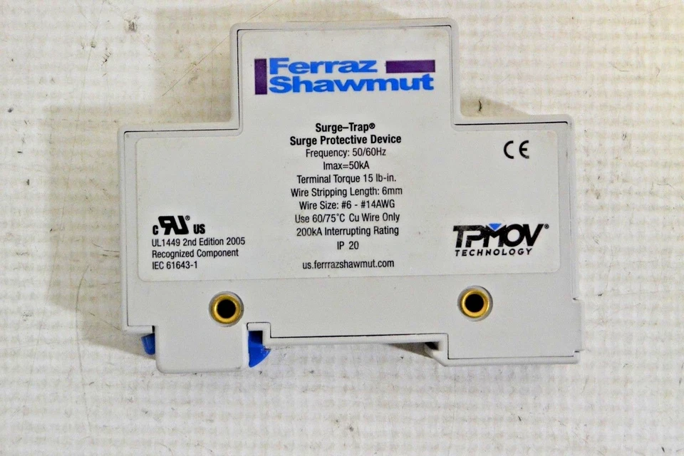 FERRAZ SHAWMUT ST1201PG SURGE-TRAP 120V 1PH - Image 1 of 1