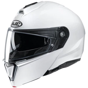 HJC i90 Pearl White Helmet Cheap Discount Motorcycle Road Helmets - Picture 1 of 3