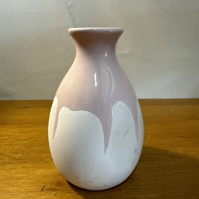 Jarrón Isaac Mizrahi LOVES XO Sienna rosa y blanco 6" Foto 1 de 4