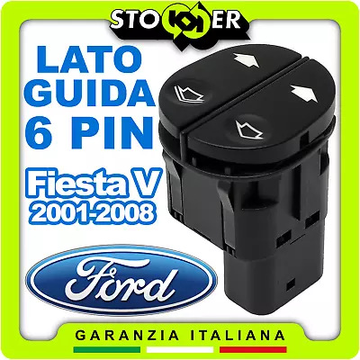 Pulsantiera Interruttori Alzacristalli due tasti FORD Fiesta V JD JH 2001-2008 - Image 1 of 4