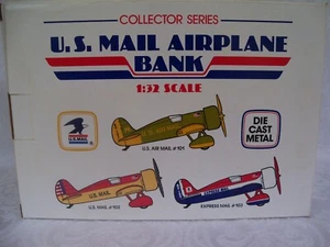 1991 Collector Series US Mail Airplane Diecast Bank Model # 103 with COA NIB - Picture 1 of 8