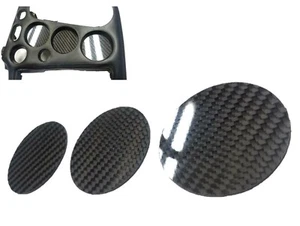 CARBON FIBER Climate control DELETE PANELs 1989-1994 fits Eclipse GSX Turbo DSM - Foto 1 di 7