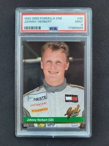 1992 Grid Formula One Johnny Herbert #46 Graded PSA 9 MINT - Picture 1 of 2