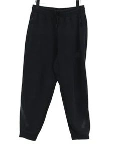 Adidas Pantaloni Sportivi Uomo M Nero Poliestere con Felpa Conica Cotone - Foto 1 di 6