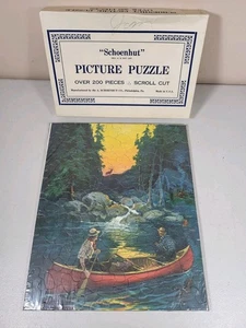 Schönhut Bilderpuzzle über 200 Teile Rollschnitt "Ein Jägertraum" - Bild 1 von 10
