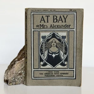 c. 1890. At Bay A Novel. Mrs. ALEXANDER. Winnemucca, Nevada Drug Store Stamp. - Picture 1 of 9