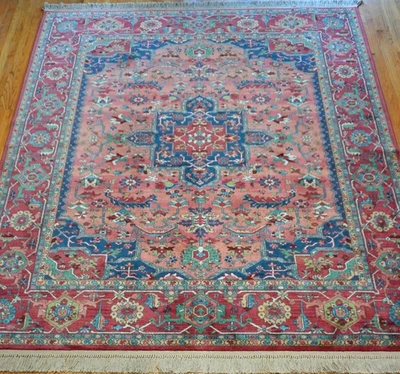 Authentic Karastan#736 Medallion Serapii Wool American Rug 8'8"x 10'6" Excellent - Image 1 of 4