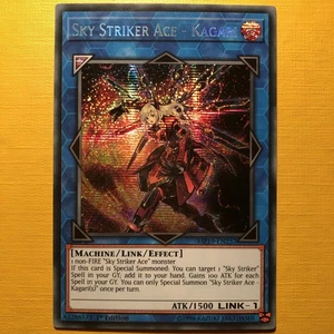 Sky Striker Ace - Kagari - YuGiOh - Prismatic Secret Rare - MP19 - Mint Card! - Foto 1 di 1