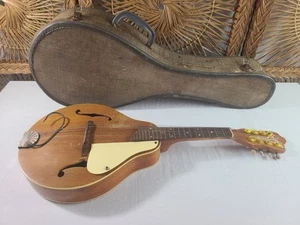 Vintage 1950's Silvertone Mandolin w/ Case - Parts/Repair - Picture 1 of 19