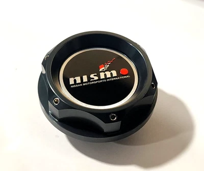 GUNMETAL ALUMINUM ENGINE OIL CAP FOR NISM-O GTR 350z 370z 240SX 300zx JDM 9 / OE - Image 1 of 3