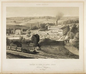 Bruxelles Lot fabrique Fabrik Francois Scheppers Lithographie Canelle 1860 - Picture 1 of 1