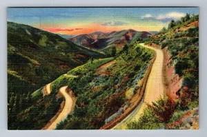 Red River Pass NM-New Mexico, Switchbacks Vintage Souvenir Postcard - Picture 1 of 2