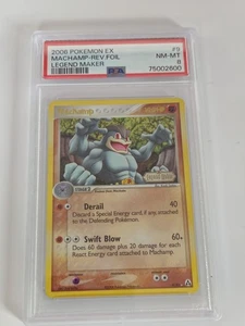 Pokemon Machomp Legend Maker #9 Reverse Foil English PSA 8 - Bild 1 von 2