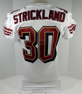 2007 San Francisco 49ers Donald Strickland #30 Game Issued White Jersey DP08197 - Picture 1 of 9