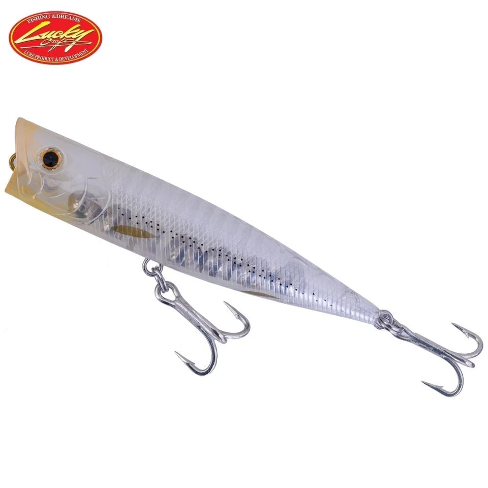 LUCKY CRAFT Topwater Floating Popper Lure G-SPLASH 120HD Ghost Baby Sardine - Photo 1/3