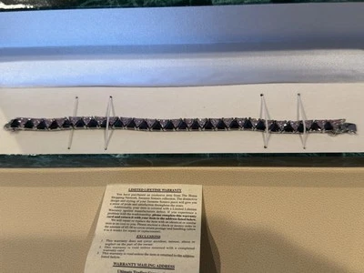 NUEVO Brazalete Suzanne Somers Rosa/Negro Trillante Circonita Cúbica 7.5” Foto 1 de 4