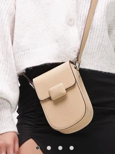 Topshop Canna North South Crossbody Bag In Camel - Picture 1 of 15