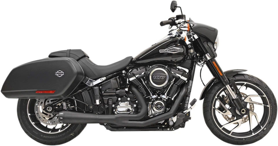 Bassani Xhaust - 1S81RB - Sistema de escape Road Rage 2 en 1 - Negro - Softail Sp Foto 1 de 1