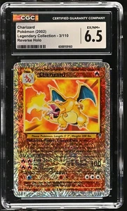 CGC 6.5 Charizard 2002 Legendary (Collection) 3/110 Reverse Holo Pokemon Card - Picture 1 of 2
