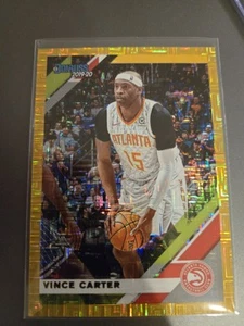 2019-20 Panini Donruss Choice Gold Mojo Prizm /10 Vince Carter #4 HOF Atl Hawks  - Picture 1 of 6