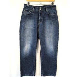 Tommy Hilfiger Herren Jeans 34x30 Blau Straight Leg Denim Medium Wash 100% Baumwolle - Bild 1 von 18