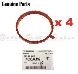 GENUINE Subaru Forester Legacy EJ255 TGV to Intake Manifold Gasket Set of 4 - Picture 1 of 3