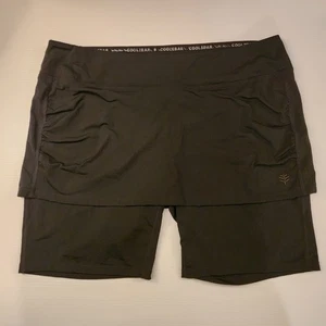 Pantalones cortos de natación Coolibar Shorebreak con falda negros para mujer XXL UPF 50+ protección solar - Imagen 1 de 5