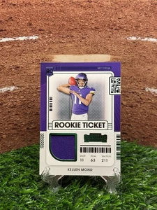 2021 Panini Contenders - Rookie Ticket Swatches Kellen Mond #RTS-KMO (MEM, RC) - Picture 1 of 2