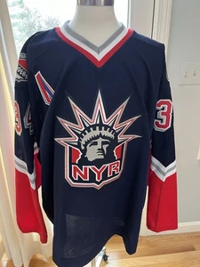 New York Rangers Liberty Jersey Bryan Berard Size 58 911 Ribbon Patch Read Post - Picture 1 of 10