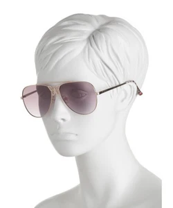 BETSEY JOHNSON Pure Bliss 58mm Butterfly Bridge Aviator UVA-UVB Sunglasses -NEW! - Picture 1 of 5