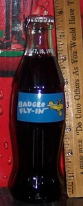 1996 BADGER CHAPTER 9TH ANNUAL SPRING PAUSE BADGER FLY IN 8OZ COCA COLA BOTTLE - Picture 1 of 1