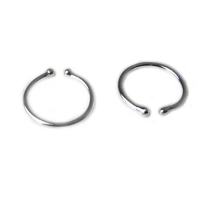 Orecchini Cerchio Argento 925 Piercing Naso 12 mm - Foto 1 di 1