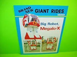Togo GIANT Rides BIG Robot Megalo-X Vintage Promo Sale Flyer Kiddie Ride MegaBot - Picture 1 of 2
