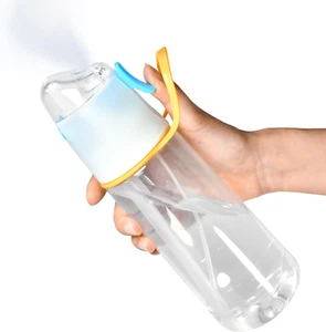 24 Oz Sports Water Bottle with Spray Mist, Portable Water Mister Spray Bottle fo - Picture 1 of 7