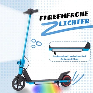 Elektroroller Kinder maximale 12km/h klappbar LED Display Ab 8 Jahren 150W Blau - Bild 1 von 9