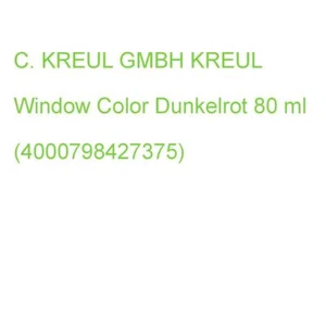 KREUL Window Color dunkelrot 80ml Flasche (4000798427375) - Bild 1 von 2