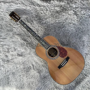 00045 Acoustic Guitar Solid Spruce Top Real Abalone Inlay Mahogany Neck 6 String - Picture 1 of 7