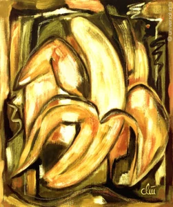 JACQUELINE DITT - Plátano puro 1995 pintura imagen bodegón imágenes arte arte arte - Imagen 1 de 2
