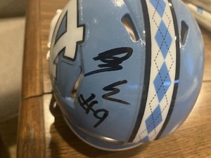 DEVONTEZ WALKER UNC NORTH CAROLINA TARHEELS SIGNED HELMET BAS BECKETT COA - Picture 1 of 4