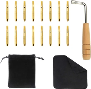16Pcs Gold Tuning Pin Widely for Lyre Harp,Zithers,Harpsichord,Dulcimer - Picture 1 of 12