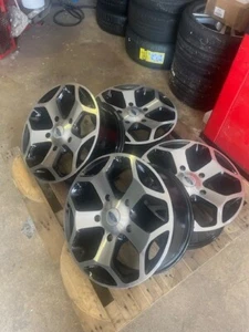 4 x 18" ST Transit Style Alloy Wheels Black / Pol to fit Ford Mondeo (5x108) - Picture 1 of 4